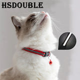 2x Adjustable Cat Collar with Bell