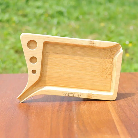 Bamboo Rolling Tray with Cone Filler