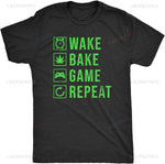 Wake Bake Game Repeat T-shirt