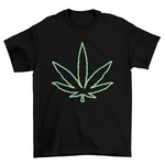 Neon Green Pot Leaf T-shirt